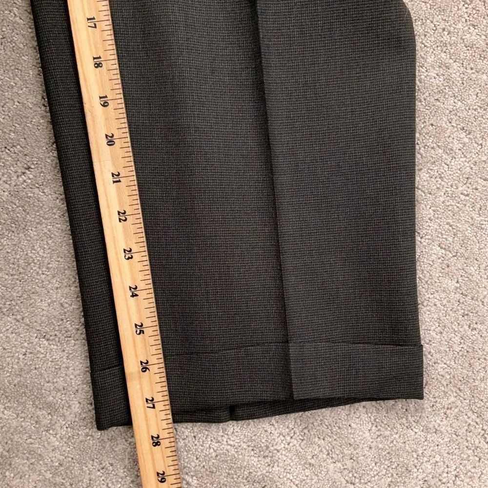 Hart Schaffner‎ Marx Suit Men 43 38W 27.5L Gray Bespoke Worsted Wool USA VTG